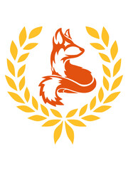 Dekorativ Lorbeerkranz Fuchs 