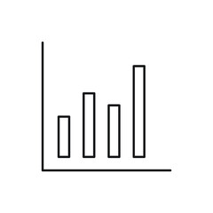 Graph vector for website symbol icon presentation