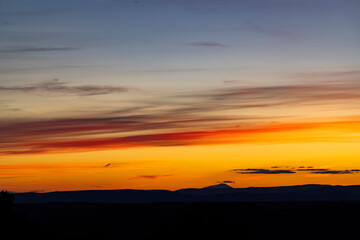 Beautiful sky with cloud before sunset