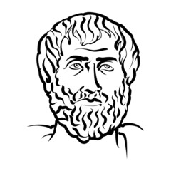 Aristotle modern vector drawing