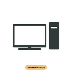 pc icons  symbol vector elements for infographic web