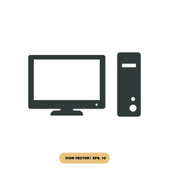 pc icons  symbol vector elements for infographic web