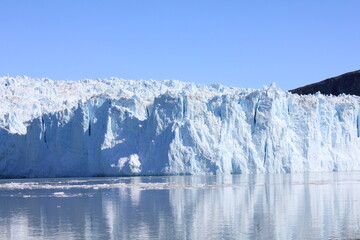 Fototapeta na wymiar Glacier tongue of overwhelming Eqip Sermia (horizontal), Eqip Sermia, Greenland