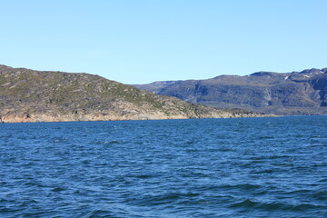Fototapeta na wymiar Amazing Greenlandic coast (horizontal), Disko Bay, Greenland