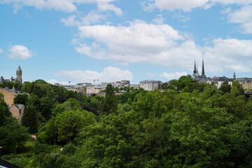 Panorama of Luxembourg city