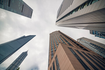 Fototapeta na wymiar Shanghai Business District buildings, China