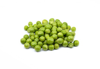 green pea vegetable bean isolated on white background