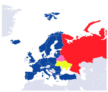 NATO OTAN Sweden, Finland, and Ukraine vs Russia and Belarus	