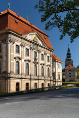 Fototapeta na wymiar Baroque cistercian Plasy monastery, Plzen region, Czech Republic