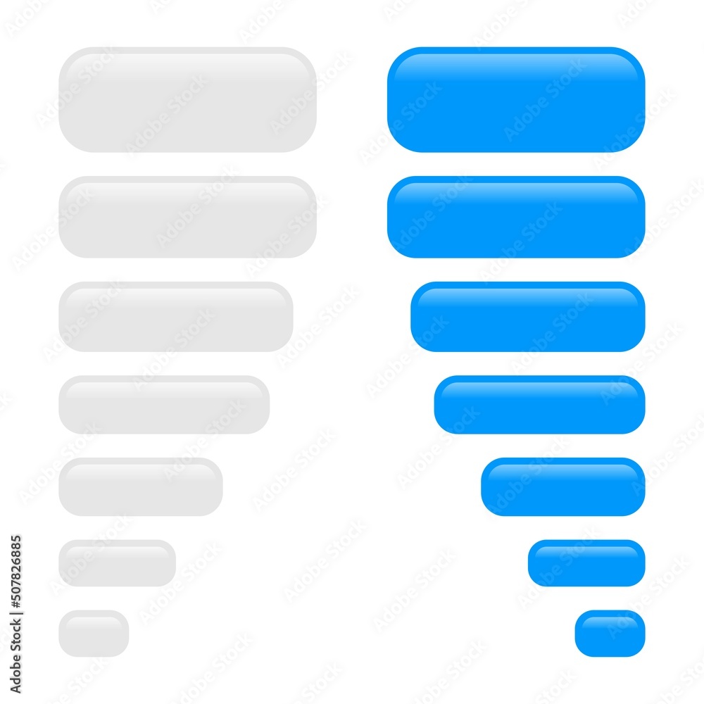 Poster message bubbles design template for messenger chat. vector stock illustration.