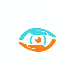 Branding identity corporate eye care vector logo design.
