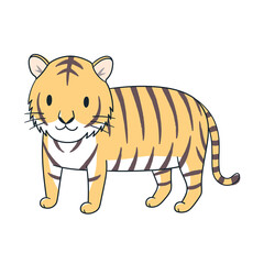 黄色い雄の虎