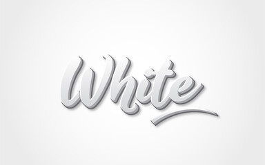 White text effect template premium style