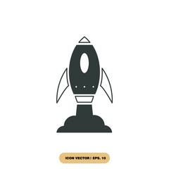 rocket icons  symbol vector elements for infographic web