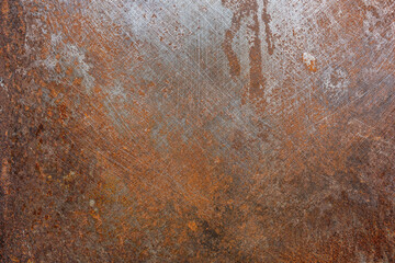 Background with rust metal - obrazy, fototapety, plakaty