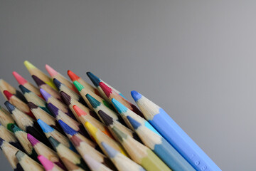 pencils on a white background