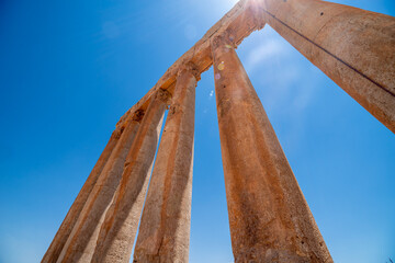 The ruins of the ancient city of Baalbek in Lebanon.