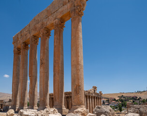 The ruins of the ancient city of Baalbek in Lebanon.