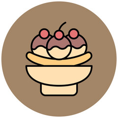Banana Split Icon