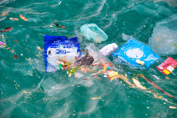 Garbage in the ocean water is a major problem of many islands