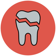 Broken Tooth Icon