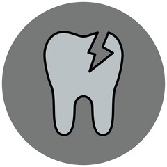 Obraz premium Dental Caries Icon