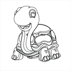 turtle page, Cartoon turtle, Tortoise coloring page, Animal coloring page  kids