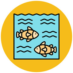 Fototapeta premium Fishes Icon