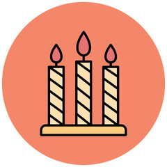 Birthday Candle Icon