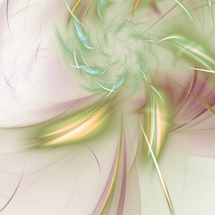 Abstract Fractal Nebula Light Background