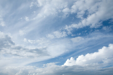 Naklejka na ściany i meble blue sky background with white clouds 