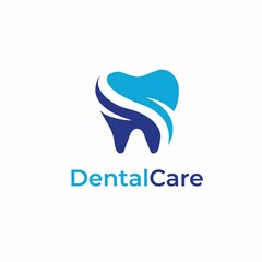 Dental care symbol logo template