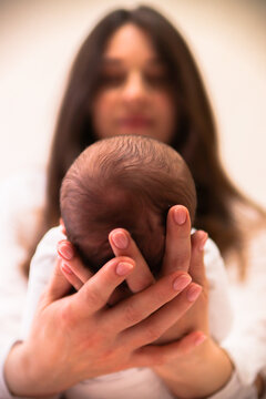 Mom and baby. Ukrainian Family.