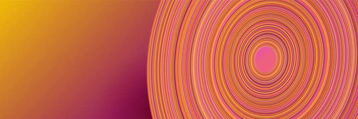 Orange abstract banner background