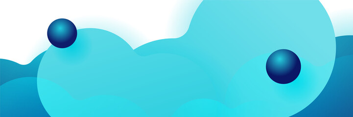 Blue abstract banner background