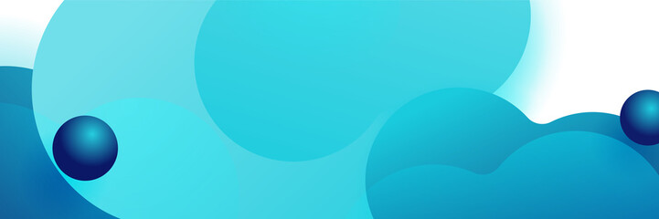 Blue abstract banner background