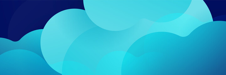Blue abstract banner background