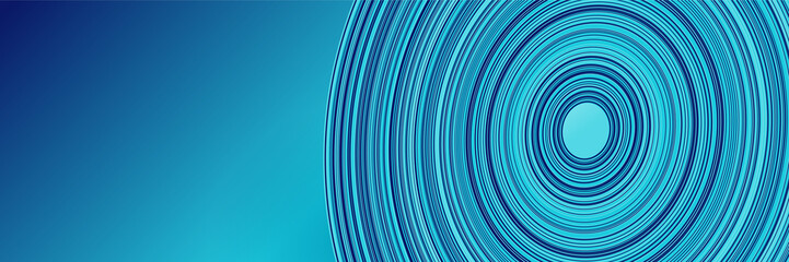 Blue abstract banner background