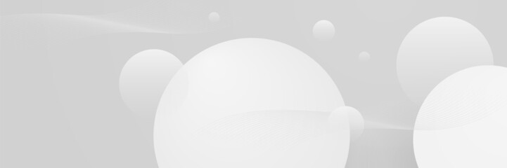 White abstract banner background