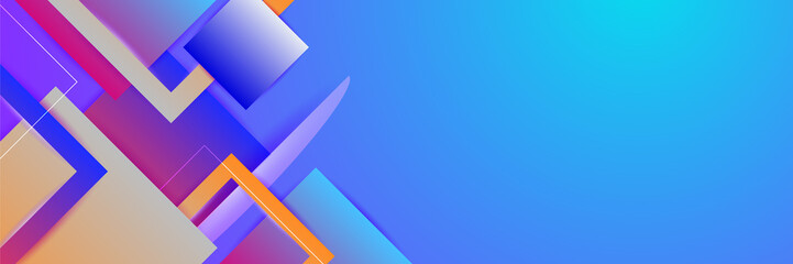 Fototapeta premium Vibrant vivid abstract banner background