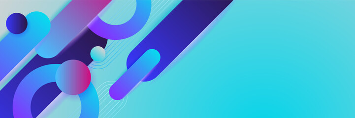 Vibrant vivid abstract banner background