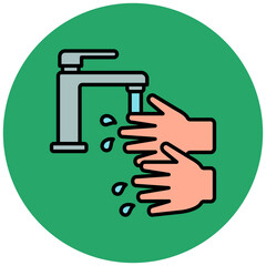 Fototapeta premium Washing Hands Icon