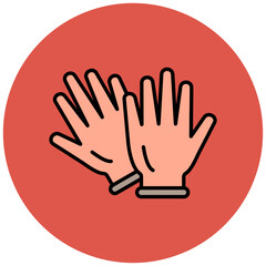 Obraz premium Rubber Gloves Icon