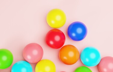 3D素材_カラーボール