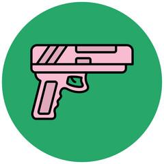 Fototapeta premium Gun Icon