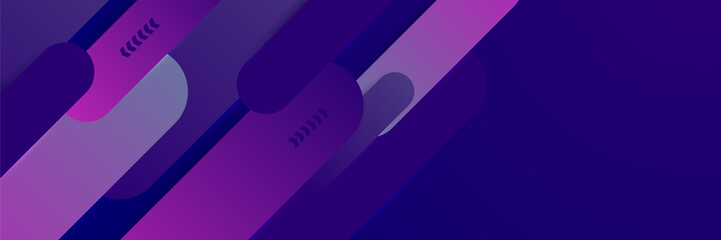 Dark purple and pink abstract banner background