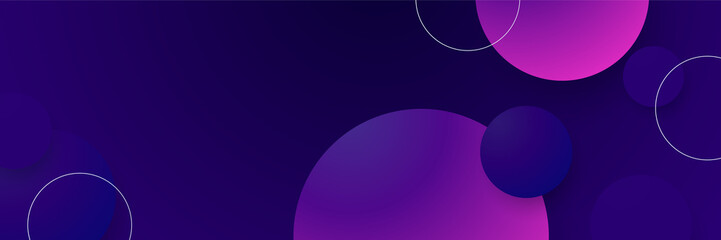 Dark purple and pink abstract banner background