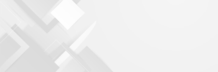 Fototapeta premium White abstract banner background