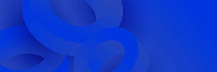 Blue abstract banner background