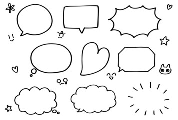 吹き出しセット_ペン